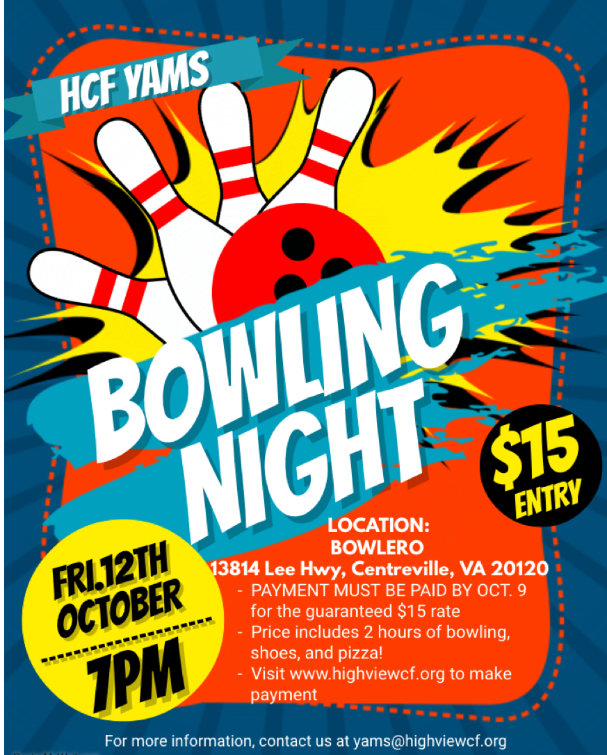 Young Adult (YAMS) Bowling Outing 